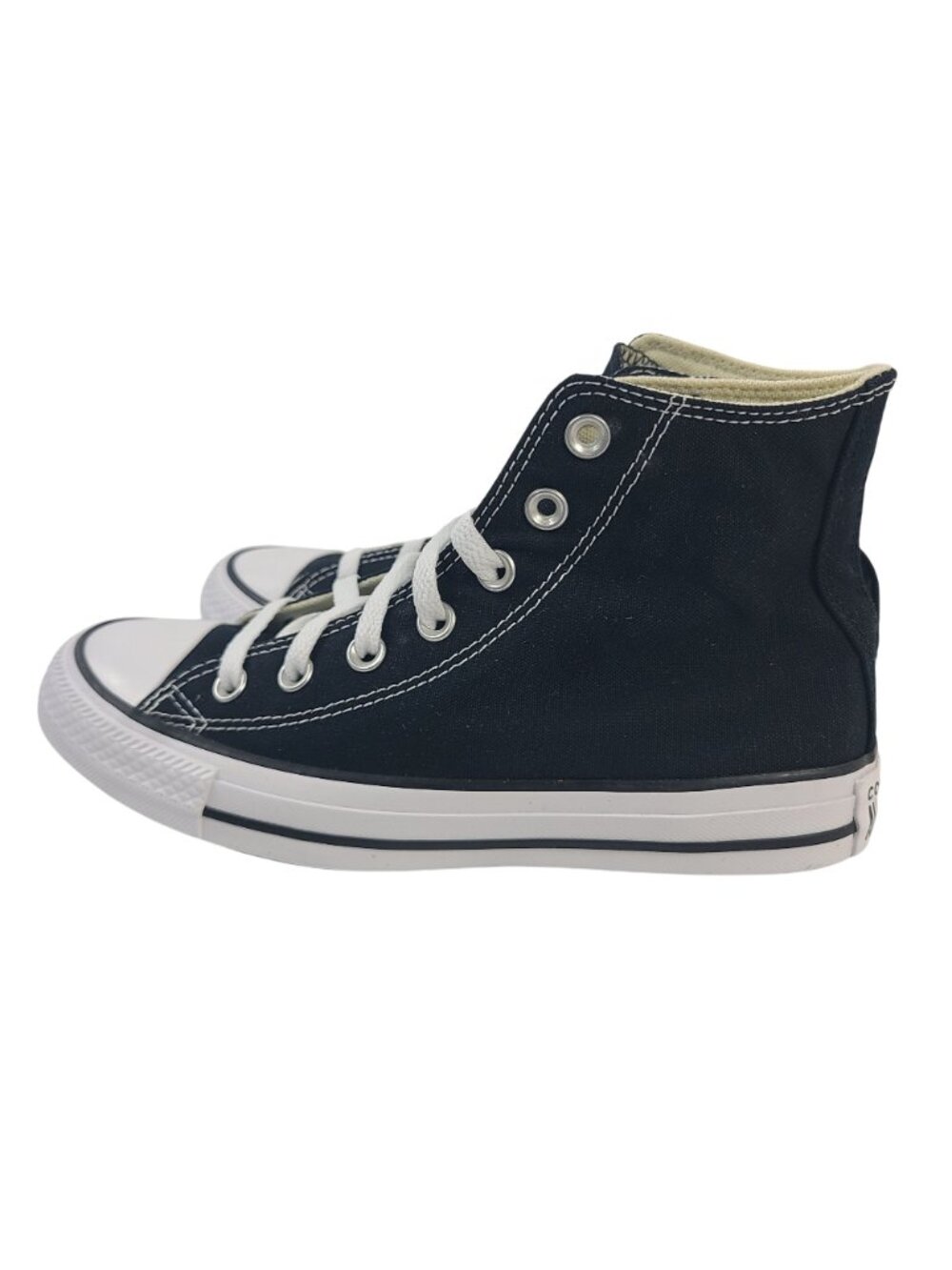 Converse All Star Chuck Taylor High-Top Sneakers Sz 5M / 7W Black & White Canvas - Picture 3 of 6